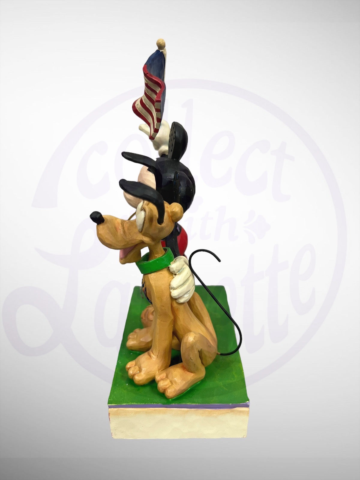 Jim Shore Disney Traditions - Banner Day Patriotic Mickey Pluto Figurine