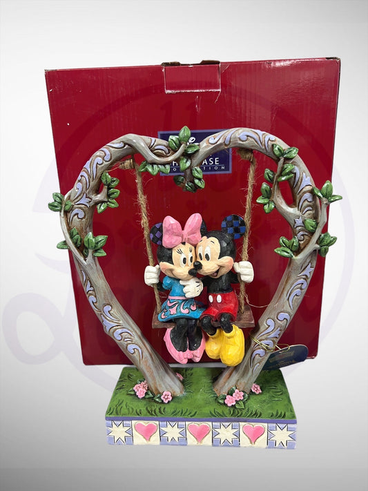 Jim Shore Disney Traditions - Sweethearts In Swing Mickey Minnie Figurine