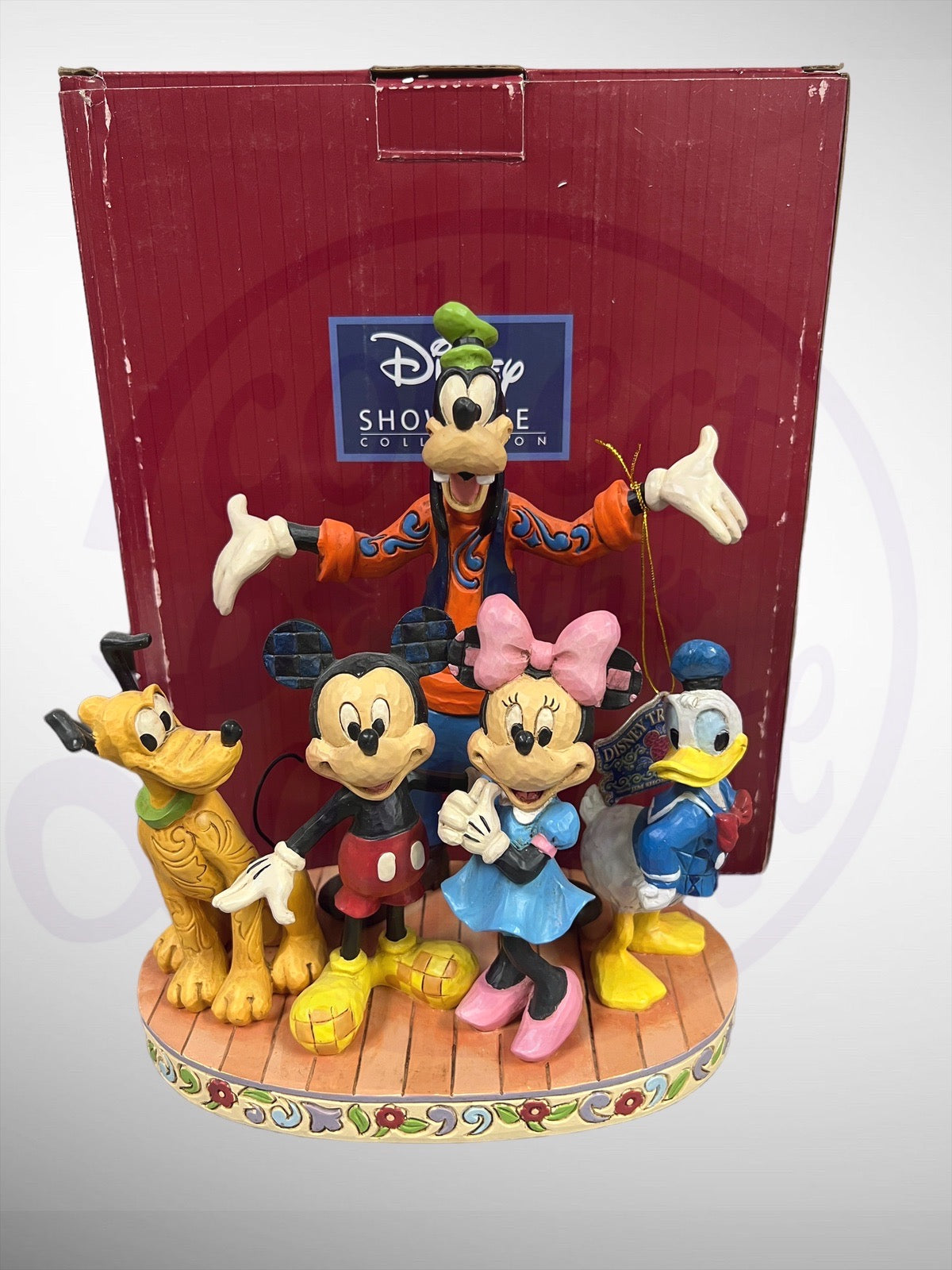 Jim Shore Disney Traditions - The Gang's All Here Mickey Minnie Donald Goofy Pluto Figurine