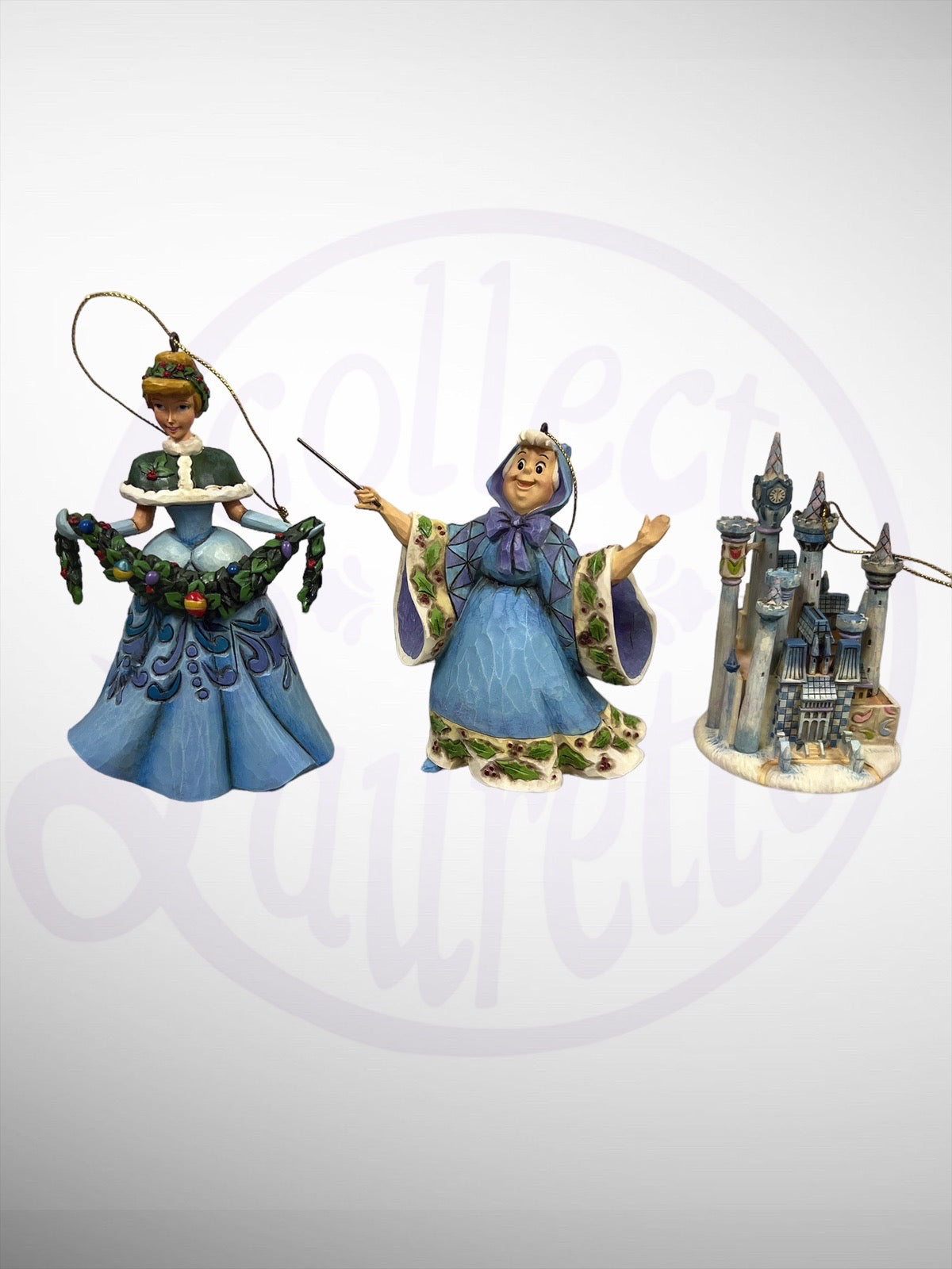 Jim Shore Disney Traditions -  Cinderella Holiday Ornament Set