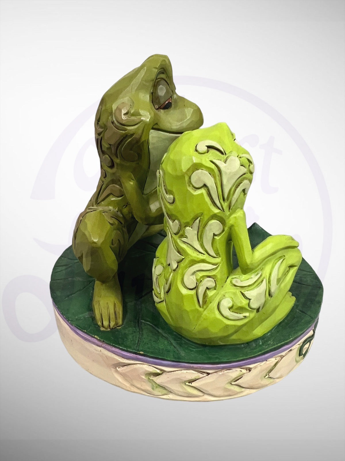 Jim Shore Disney Traditions - Amorous Amphibians Princess and the Frog Figurine (no box)