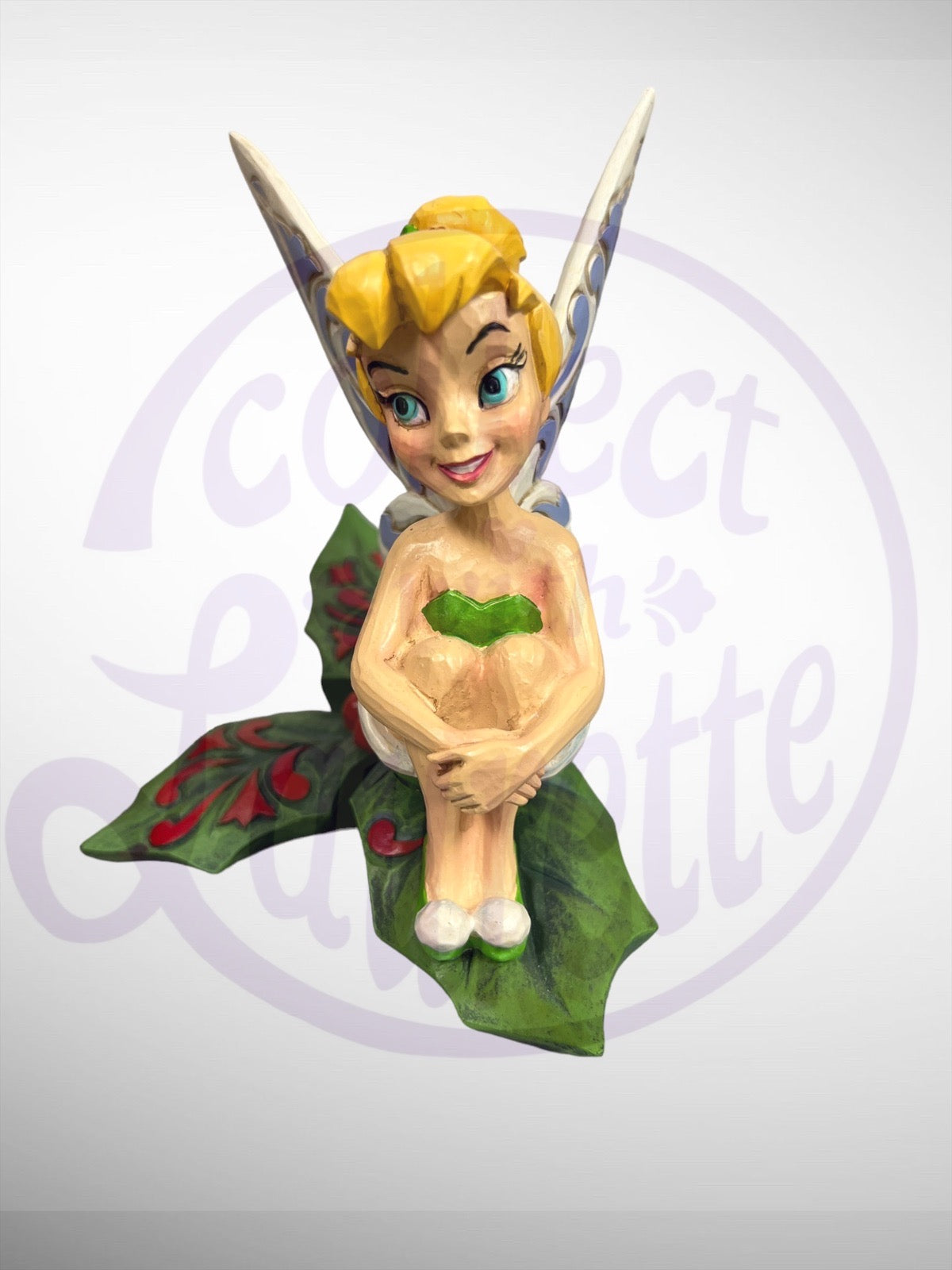 Jim Shore Disney Traditions - Happy Holly Days Tinker Bell Bell Figurine (No Box)