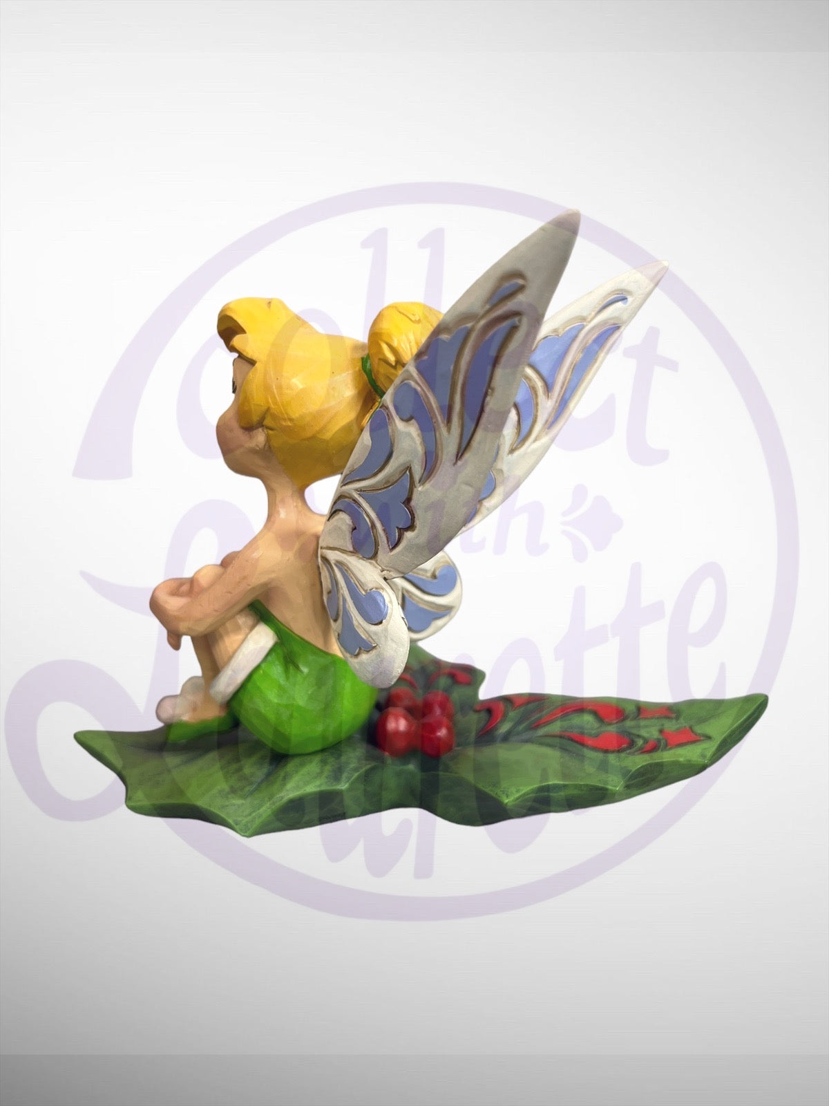 Jim Shore Disney Traditions - Happy Holly Days Tinker Bell Bell Figurine (No Box)