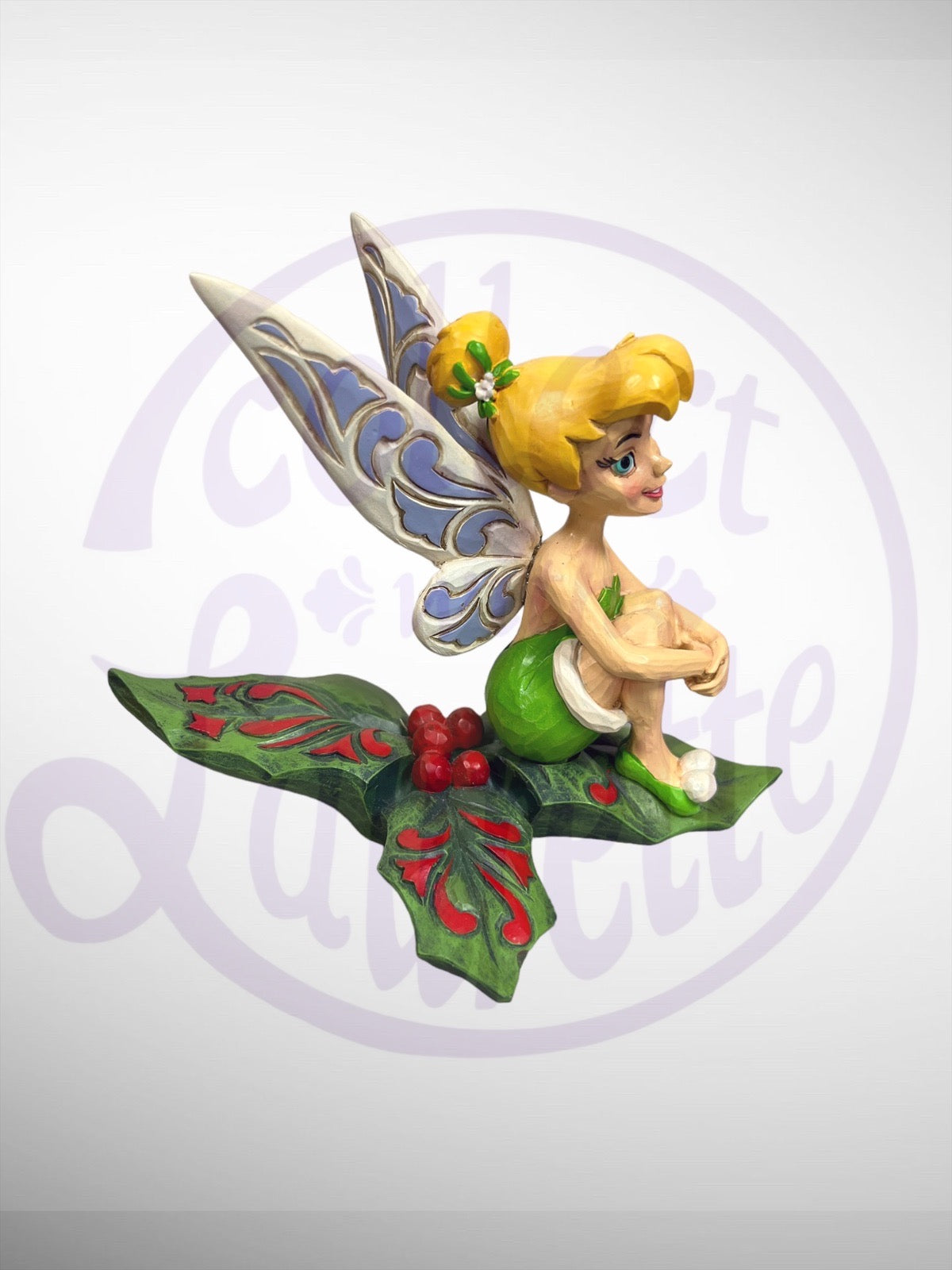 Jim Shore Disney Traditions - Happy Holly Days Tinker Bell Bell Figurine (No Box)