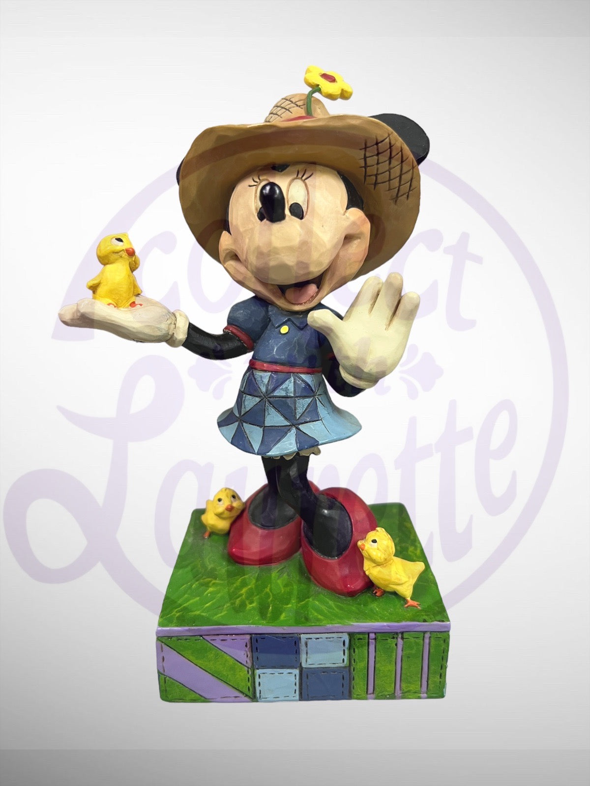 Jim Shore Disney Traditions -Country Life Minnie Mouse Figurine (No Box)