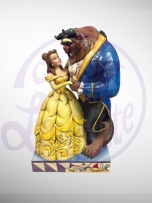 Jim Shore Disney Traditions - Love Conquers All Belle and Beast Beauty and the Beast Figurine (No Box)