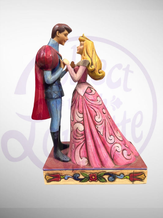 Jim Shore Disney Traditions - Finding True Love Aurora and Prince Phillip Sleeping Beauty Figurine (No Box)