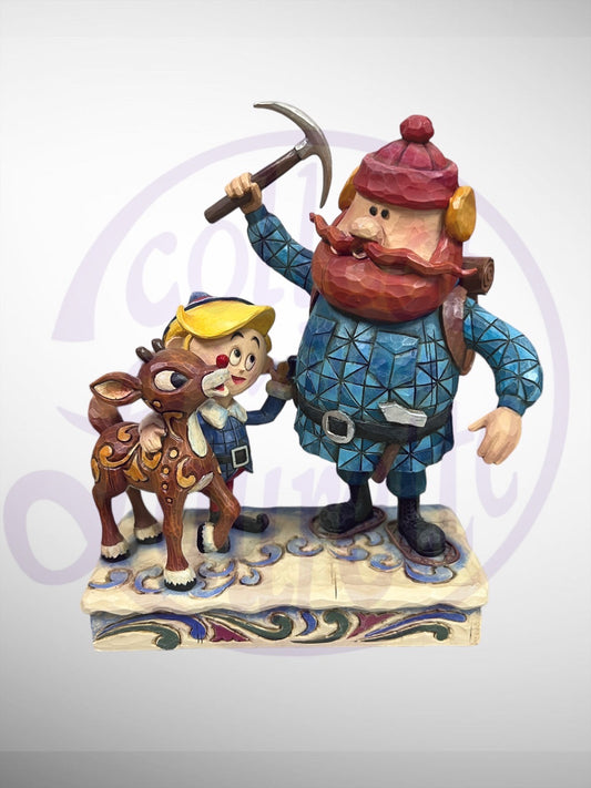 Jim Shore Rudolph Traditions - Rudolph Yukon and Hermey Figurine (No Box)