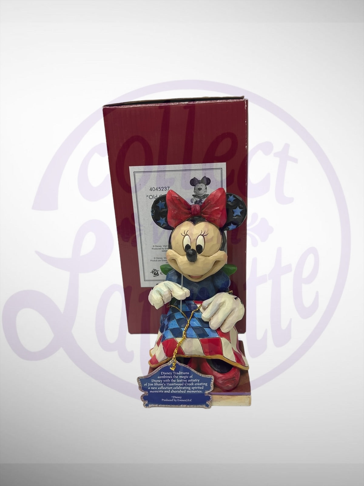 Jim Shore Disney Traditions - Old Glory Patriotic Minnie Flag Figurine