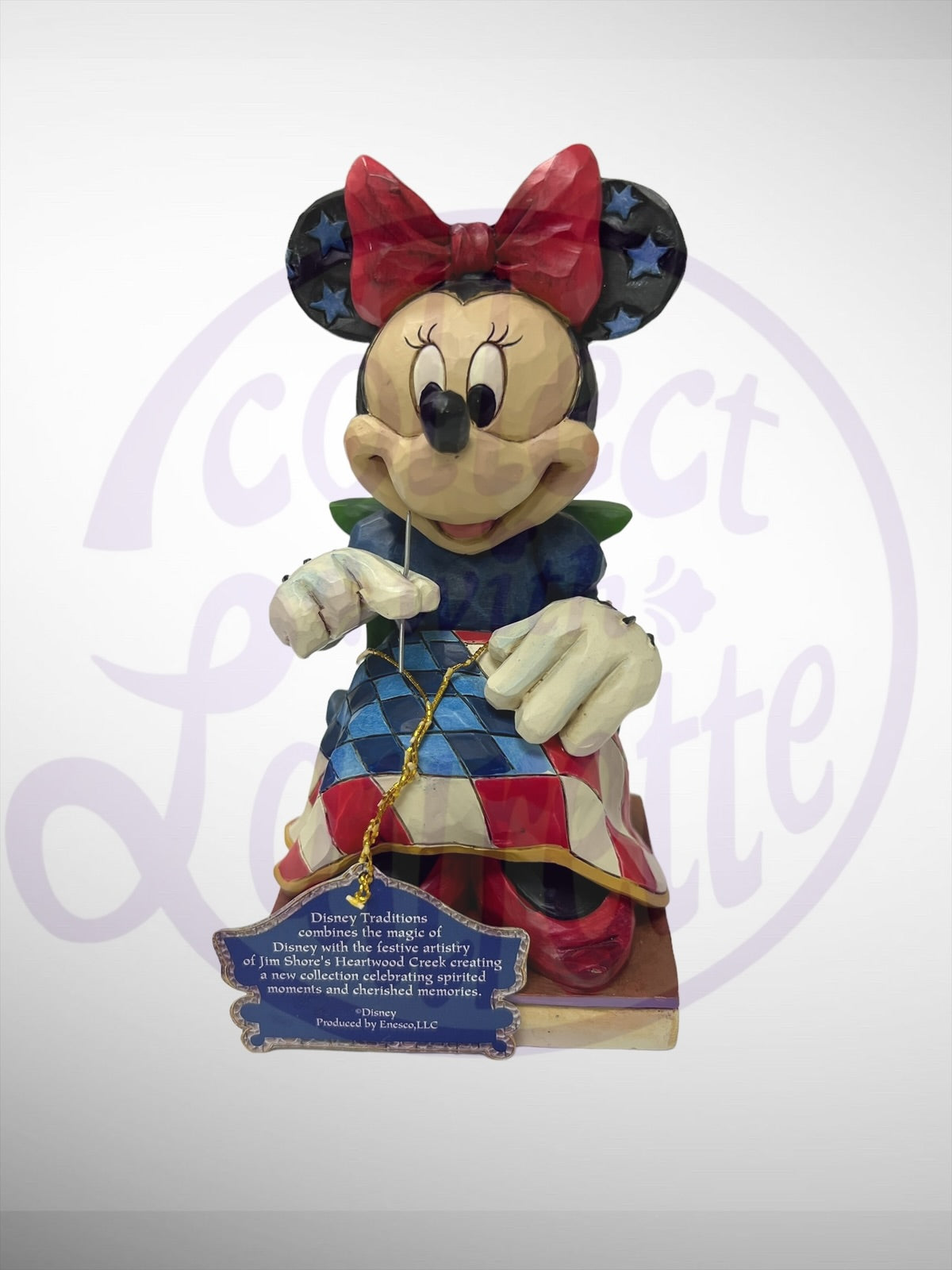 Jim Shore Disney Traditions - Old Glory Patriotic Minnie Flag Figurine