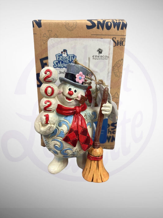 Jim Shore Frosty the Snowman - Frosty Dated 2021 Ornament Figurine