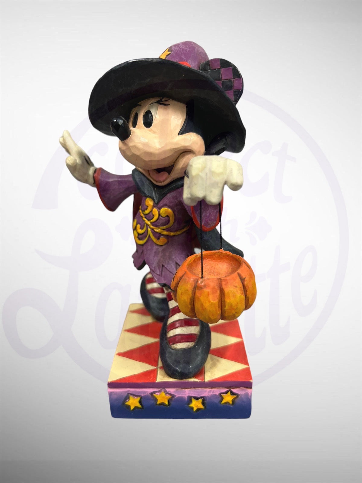 Jim Shore Disney Traditions - Sweet Treat Minnie Mouse Halloween Witch Figurine (No Box)