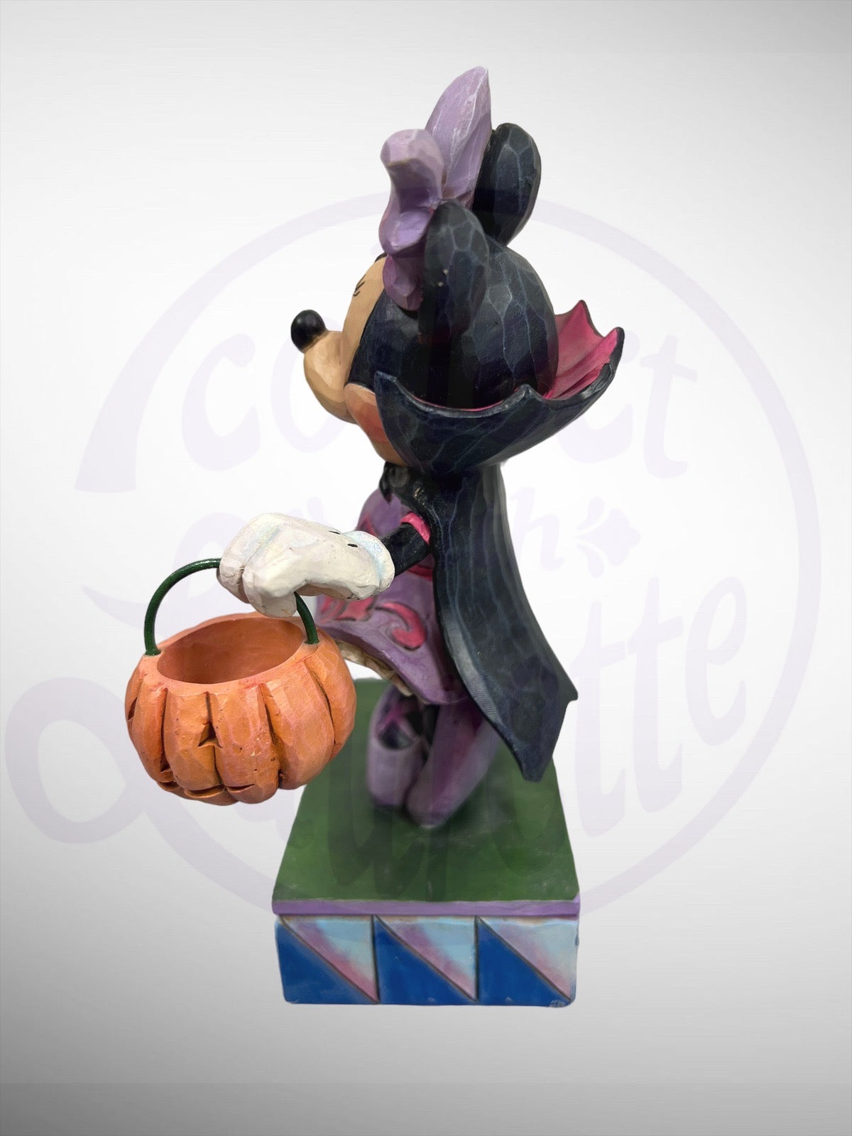 Jim Shore Disney Traditions - Violet Vampire Minnie Mouse Halloween Figurine (No Box)