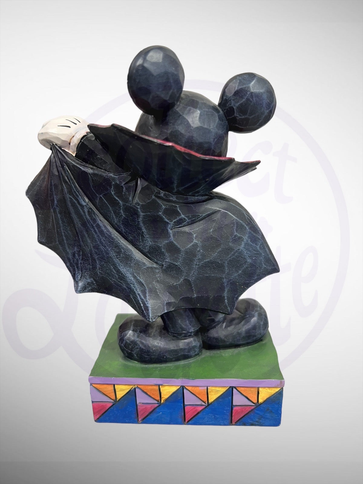 Jim Shore Disney Traditions - Colorful Count Mickey Mouse Halloween Figurine (No Box)