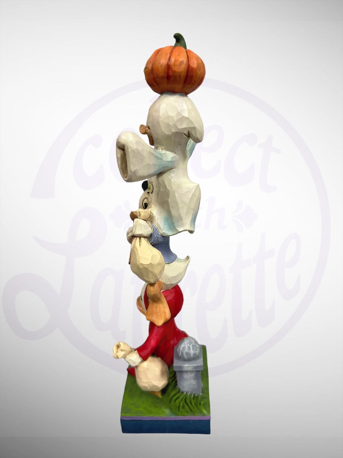 Jim Shore Disney Traditions - Teetering Trick-or-Treaters Huey Dewey Louie Halloween Figurine (No Box)