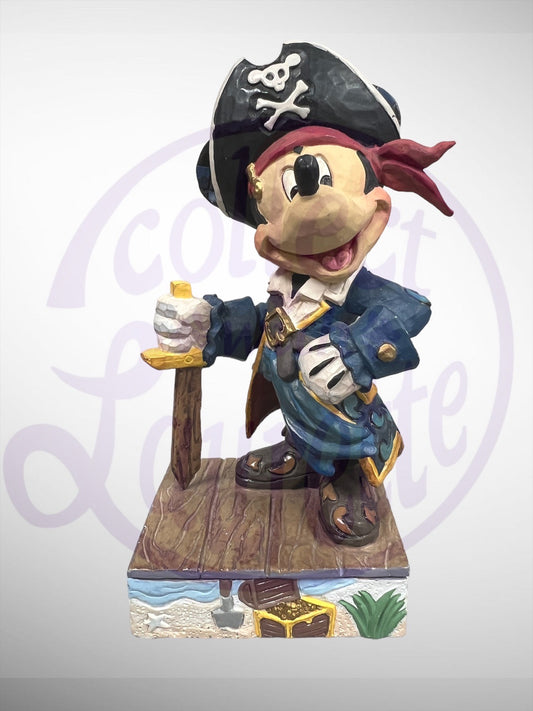 Jim Shore Disney Traditions - Set Sail For Adventure Mickey Mouse Pirate Figurine (No Box)