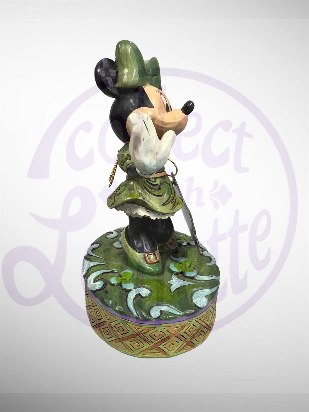 Jim Shore Disney Traditions - Wishing on a Shamrock Minnie Irish Figurine