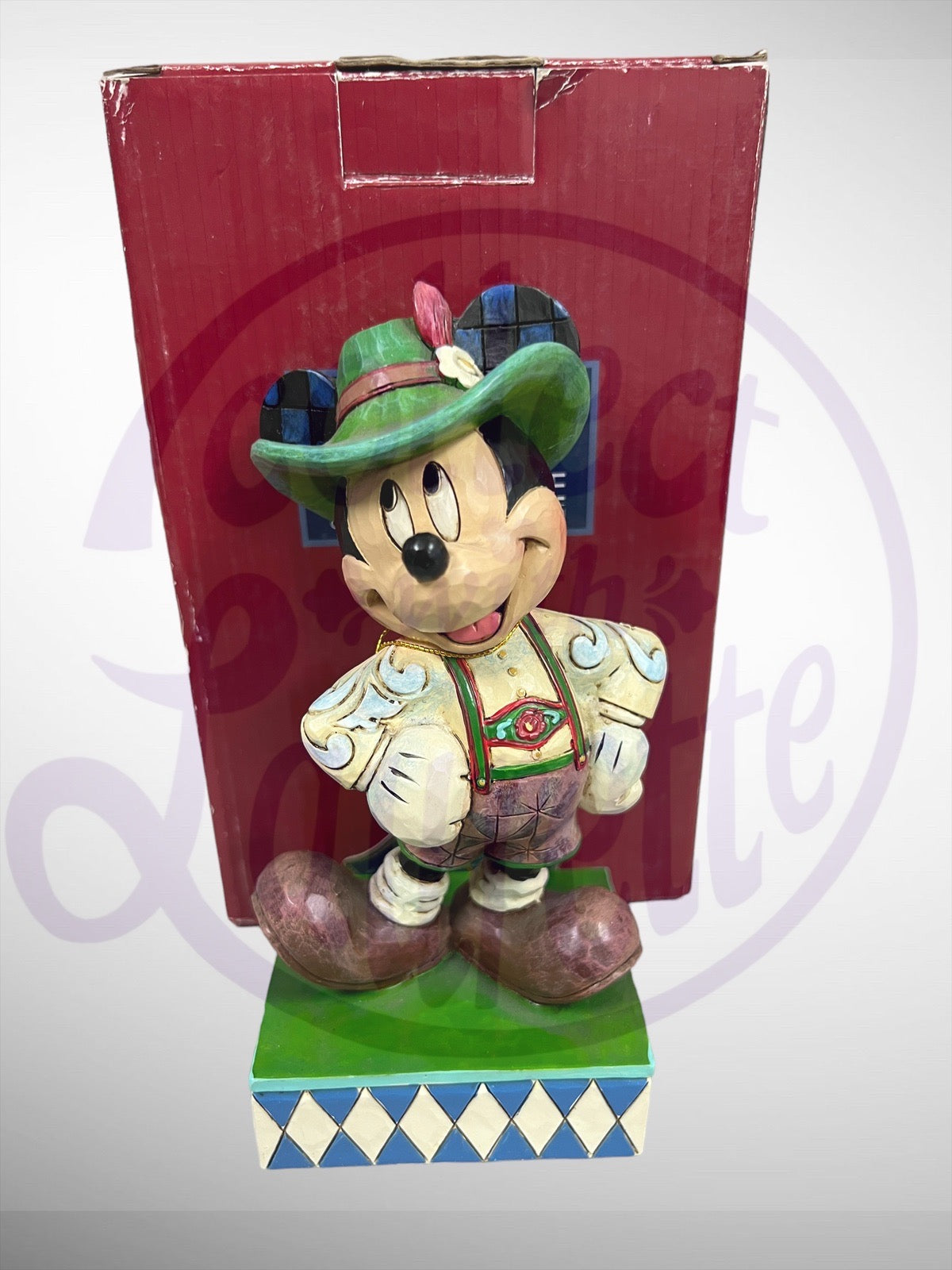 Jim Shore Disney Traditions - Greetings from Germany Mickey Figurine