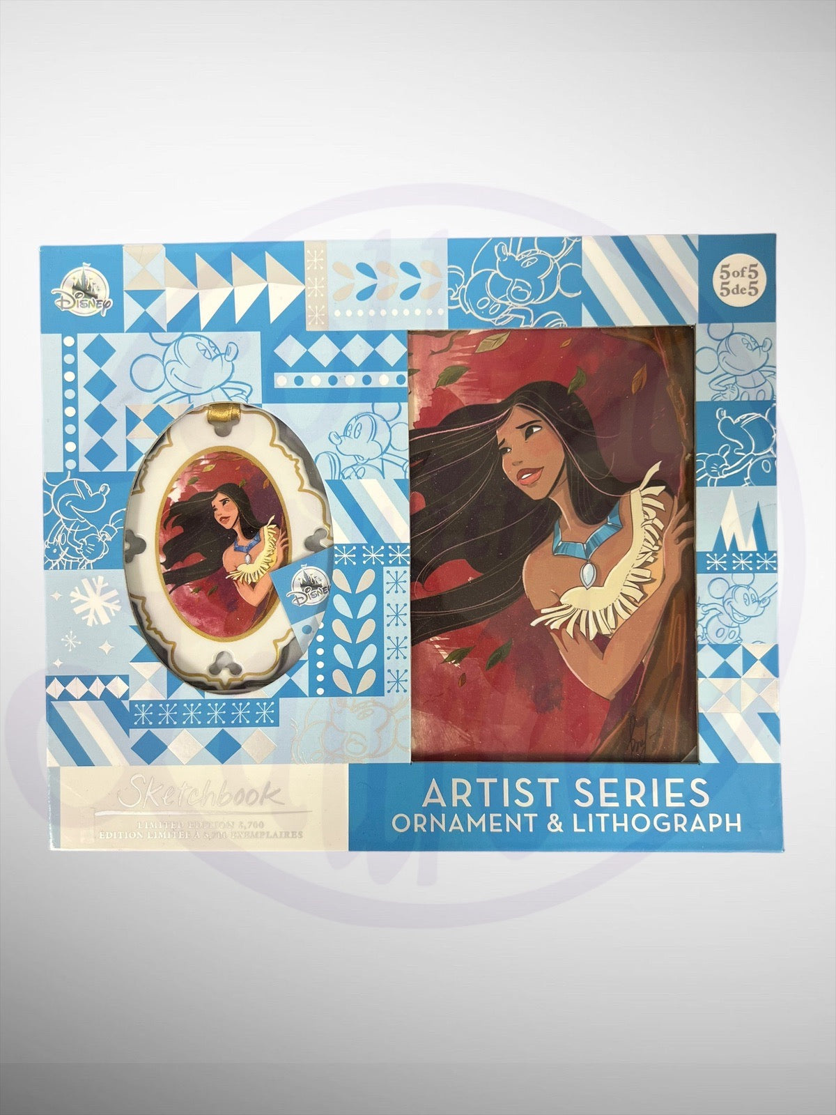 Disney Sketchbook Artist Series Ornament & Lithograph Collection - Pocahontas