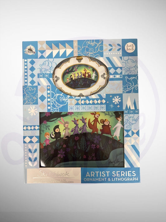 Disney Sketchbook Artist Series Ornament & Lithograph Collection - Peter Pan The Lost Boys