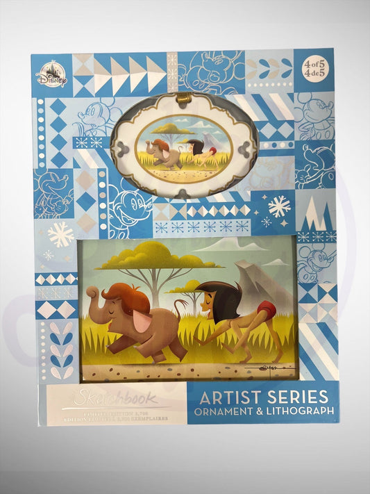 Disney Sketchbook Artist Series Ornament & Lithograph Collection - The Jungle Book