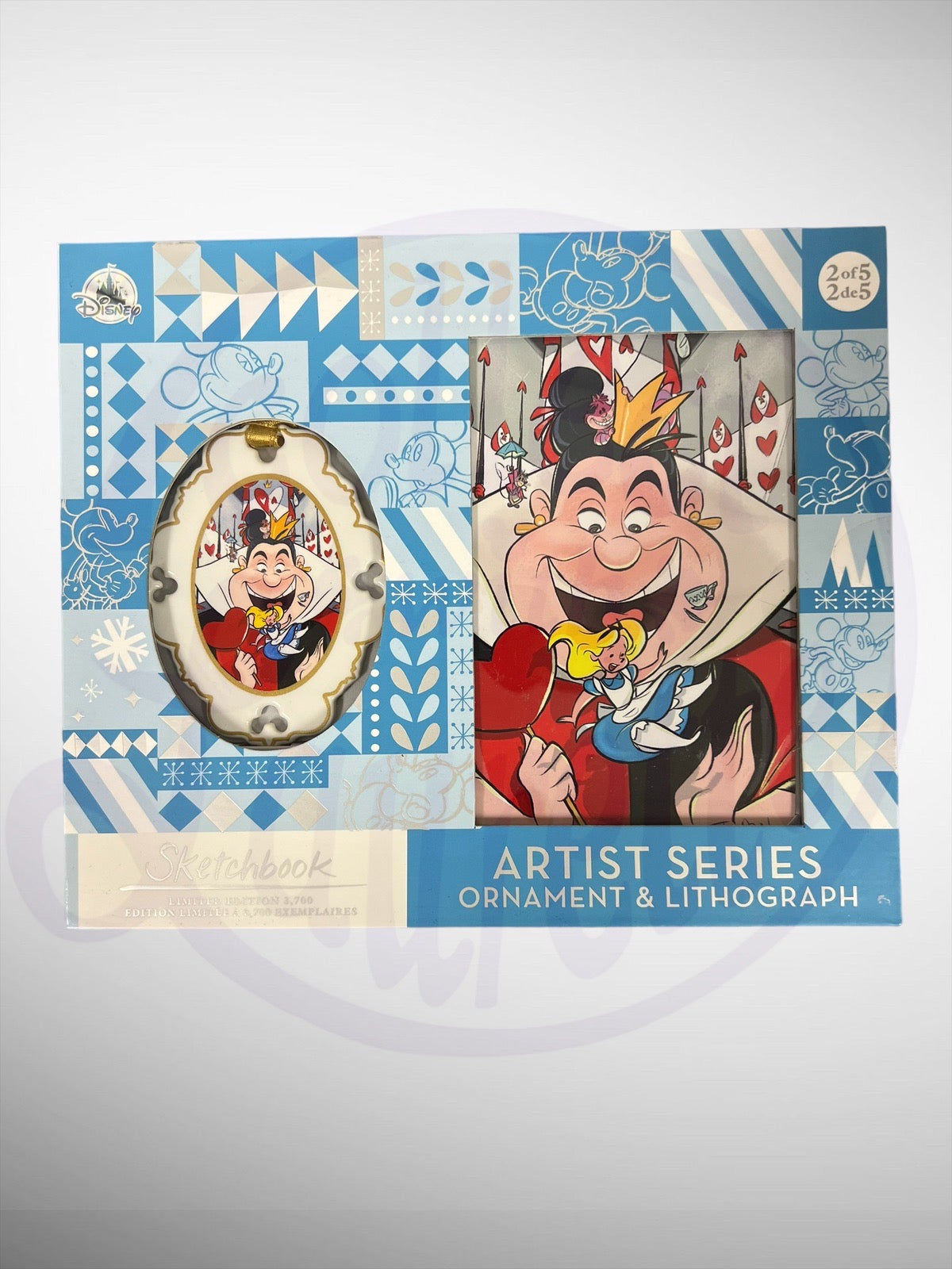 Disney Sketchbook Artist Series Ornament & Lithograph Collection - Alice in Wonderland