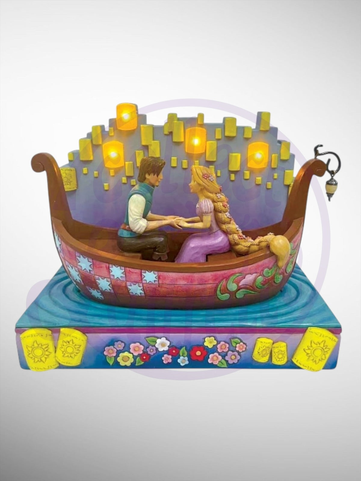 Jim Shore Disney Traditions -  A Dream Come True Tangled Boat with Lanterns Figurine - PREORDER (Dec)