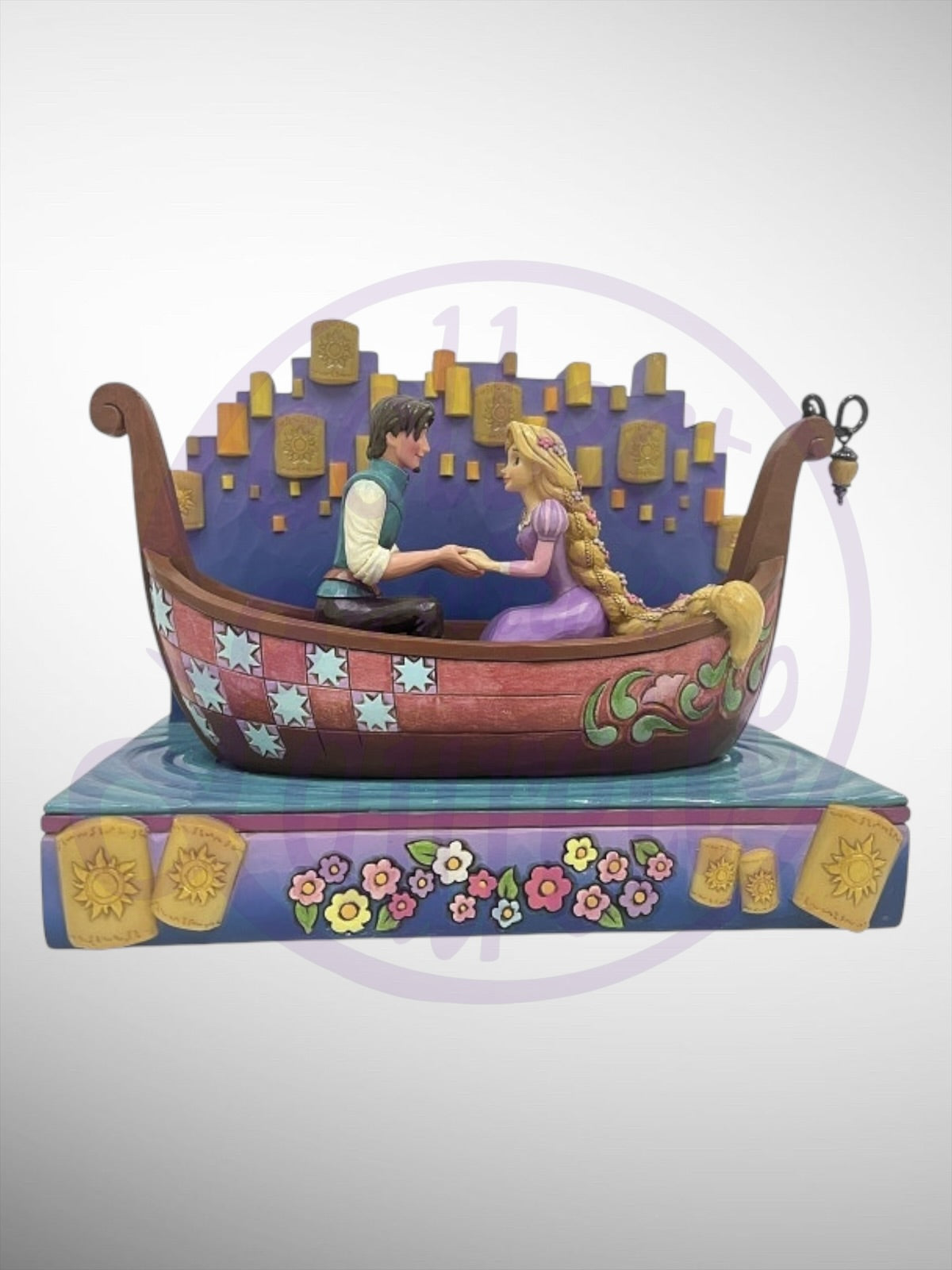 Jim Shore Disney Traditions -  A Dream Come True Tangled Boat with Lanterns Figurine - PREORDER (Dec)