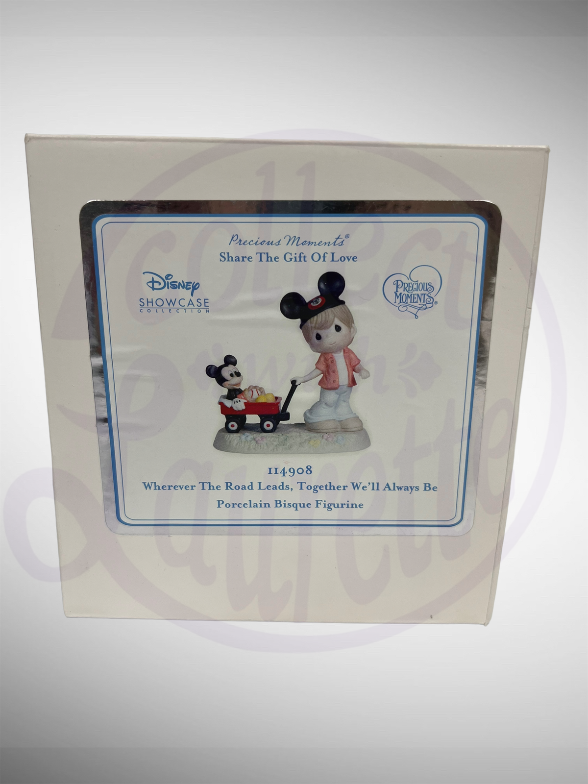 Disney Showcase Collection - Precious Moments - Wherever The Road Leads, Together We'll Always Be Mickey and Boy Figurine