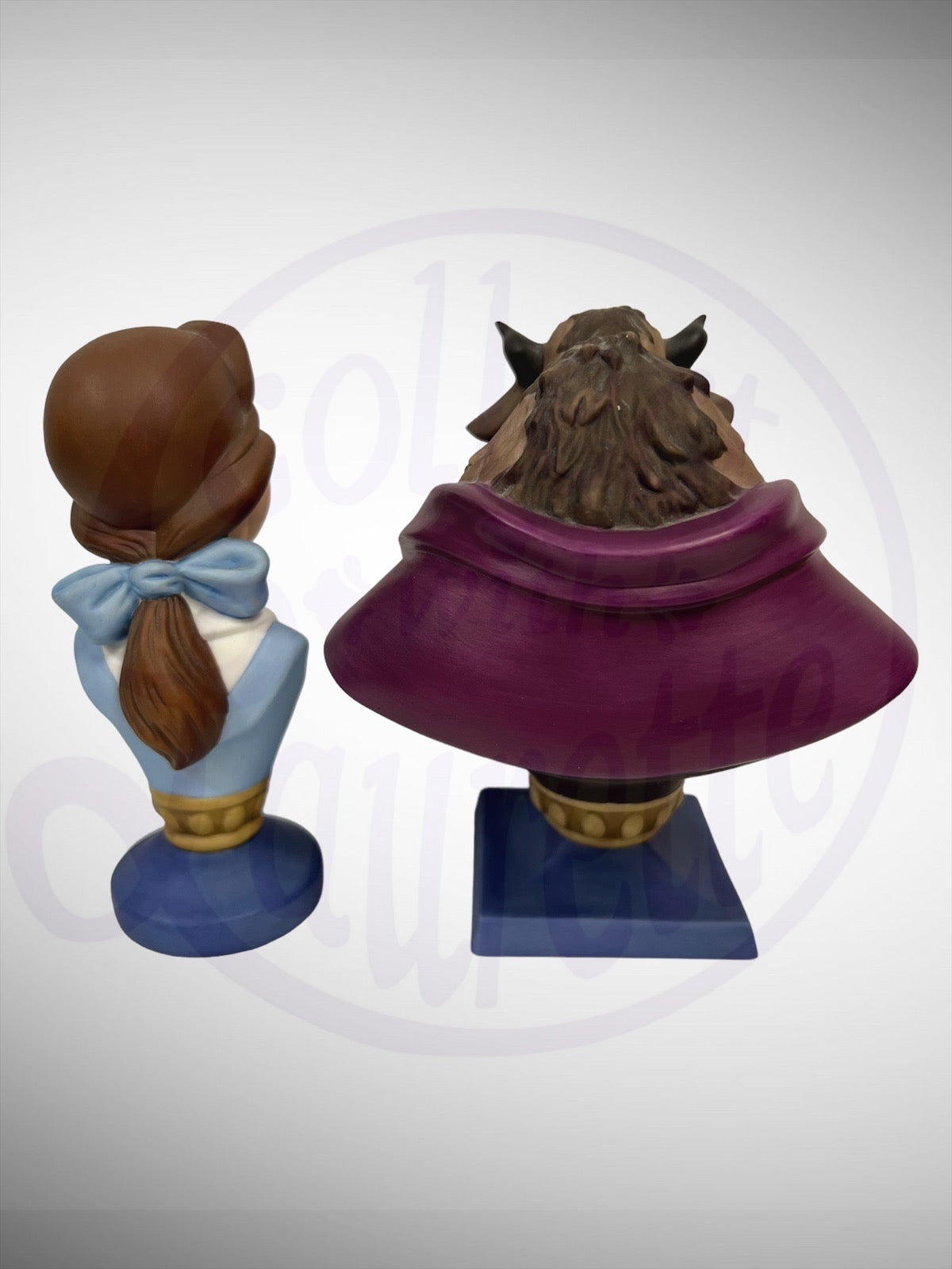 Walt Disney Classics Collection - WDCC Beauty and the Beast Belle and Beast Busts Figurines (No Box)