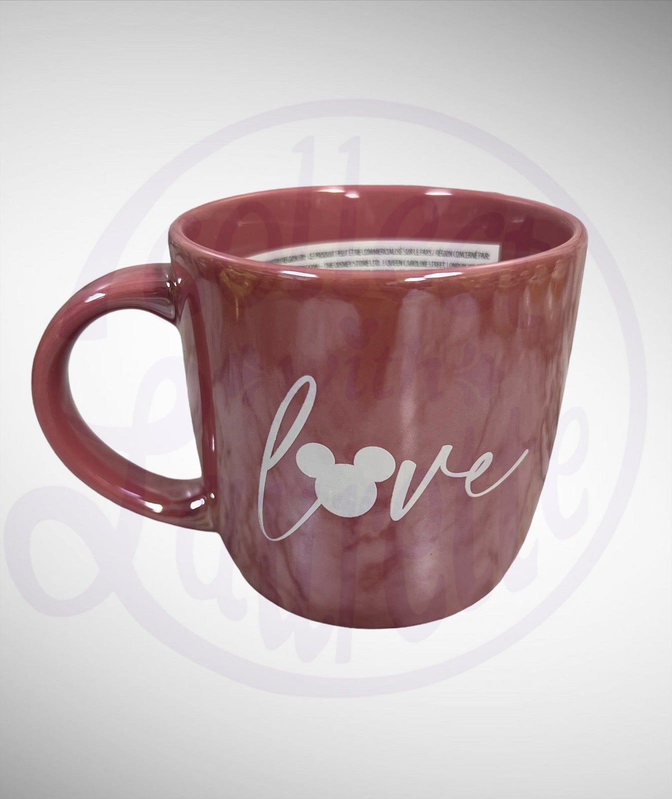 Disney Parks Coffee Mug - Pink Love Mickey Icon