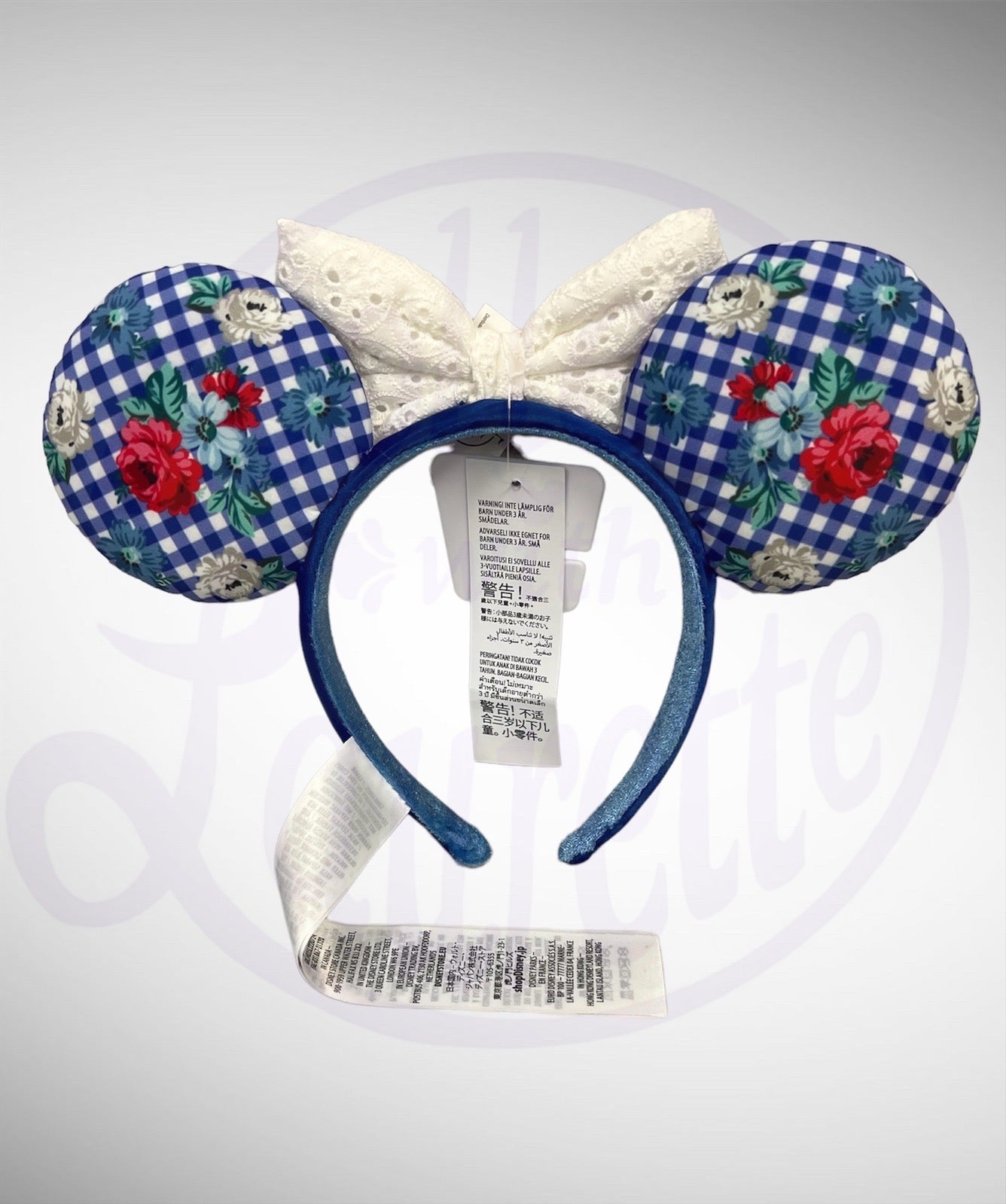 Disney Parks Ear Headband -  Gingham Cottage Minnie Mouse