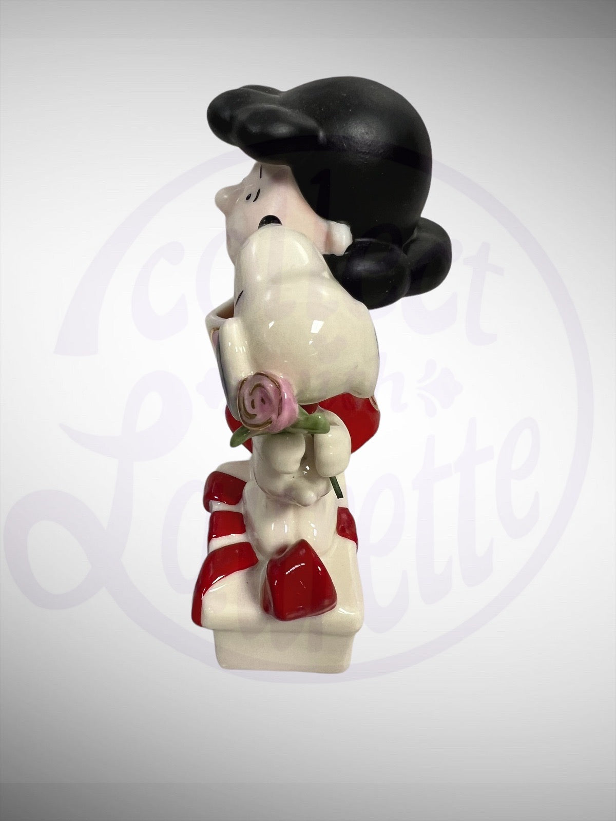 Lenox Peanuts Snoopy Steals a Kiss Figurine