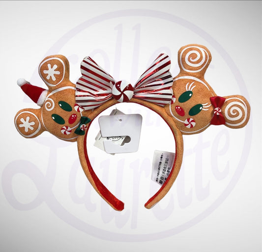 Disney Parks Ear Headband -  Minnie Mouse Holiday Gingerbread Man